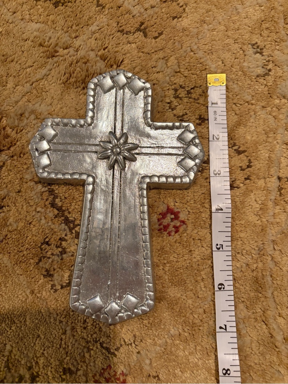 The Boozell Collection 7" petite pewter cross religious gifts